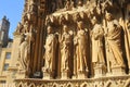 Sculptures of saints in Metz cathedral France Royalty Free Stock Photo