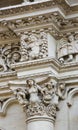 Sculptures at the Santa Croce baroque church in Lecce, Italy Royalty Free Stock Photo