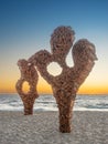 Sculptures by the Sea Royalty Free Stock Photo