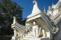 Sculptures of stairway to Atumashi Monastery, formally Maha Atulaveyan Kyaungdawgyi - Buddhist monastery in Mandalay Royalty Free Stock Photo