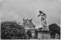 The sculptures in Tuileries garden, near Louvre, Paris, France Royalty Free Stock Photo