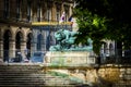 The sculptures in Tuileries garden, near Louvre, Paris, France Royalty Free Stock Photo