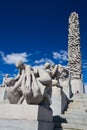 Sculptures in Vigeland park Oslo Norway Royalty Free Stock Photo