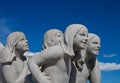 Sculptures in Vigeland park Oslo Norway Royalty Free Stock Photo