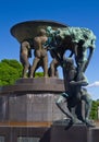 Sculptures in Vigeland park Oslo Norway Royalty Free Stock Photo