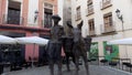 Scultures in a corner of Granada Royalty Free Stock Photo