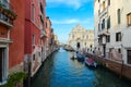 Scuola Grande di San Marco on Piazza Santi Giovanni e Paolo, view from canal, Venice, Italy Royalty Free Stock Photo