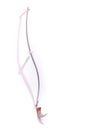 Scythe garden tool isolated on whtie Royalty Free Stock Photo