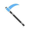 Scythe icon vector image.