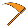 Scythe. Vector illustration decorative background design Royalty Free Stock Photo