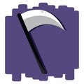 scythe. Vector illustration decorative design Royalty Free Stock Photo