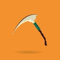 scythe. Vector illustration decorative design Royalty Free Stock Photo