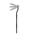 Scythe weapon for Grim Reape. Slashing weapon isolated Royalty Free Stock Photo