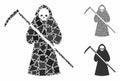 Scytheman Mosaic Icon of Inequal Pieces