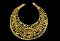 Scythian Gold, Pectoral. Collection of National Hystory Museum, exhibition Royalty Free Stock Photo