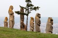 Scythian kurgan anthropomorphic stone sculptures