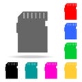 SD Card icons. Elements of human web colored icons. Premium quality graphic design icon. Simple icon for websites, web design, mob