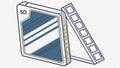 SD card vector, memory storage icon, digital data and technology design Generative AI