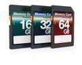 SD cards Royalty Free Stock Photo