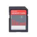 Memory card isolated on white background - 4 Gigabyte