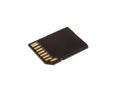 SD memory card. A card with metal contacts. The concept of memory cards for different equipment. Royalty Free Stock Photo