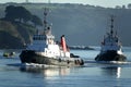 SD Tug boats Faithful and Powerful in Plymouth Sound England