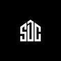 SDC letter logo design on BLACK background. SDC creative initials letter logo concept. SDC letter design.SDC letter logo design on Royalty Free Stock Photo