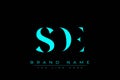 SDE abstract letter logo design Royalty Free Stock Photo