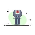SDK, App, development, kit, programming Flat Color Icon Vector Royalty Free Stock Photo
