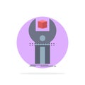 SDK, App, development, kit, programming Flat Color Icon Vector Royalty Free Stock Photo