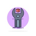 SDK, App, development, kit, programming Flat Color Icon Vector Royalty Free Stock Photo