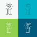 SDK, App, development, kit, programming Icon Over Various Background. Line style design, designed for web and app. Eps 10 vector Royalty Free Stock Photo