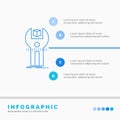 SDK, App, development, kit, programming Infographics Template for Website and Presentation. Line Blue icon infographic style Royalty Free Stock Photo