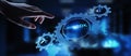 SDK Software development kit programming language technology concept on virtual screen Royalty Free Stock Photo