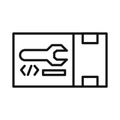 SDK Toolkit Black And White Icon Illustration