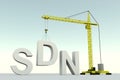 SDN concept building Royalty Free Stock Photo