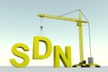 SDN concept building Royalty Free Stock Photo