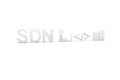 SDN concept white background Royalty Free Stock Photo