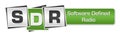 SDR - Software Defined Radio Green Grey Squares Bar