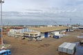 The SDV Warehouse and Offices on the Quayside of Port Gentil, Royalty Free Stock Photo