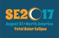 SE2017 typography design for solar eclipse