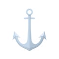 Sea anchor, onboard element of ship, boat, water transport. Royalty Free Stock Photo