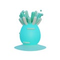 Sea Anemone 3D Rendering Illustration Royalty Free Stock Photo