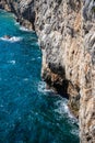 The sea around Europa Point, Gibraltar Royalty Free Stock Photo