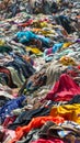 Sea of assorted used clothing