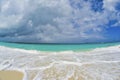 Sea of Bahamas. Beach of Nassau on a beautiful sunny day