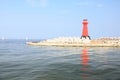 Sea baltic lighthouse in Gdansk, Poland Royalty Free Stock Photo