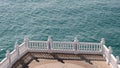 Sea and balustrade in the Balcon del Mediterraneo. Benidorm