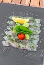 Sea bass sashimi Royalty Free Stock Photo