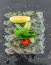 Sea bass sashimi Royalty Free Stock Photo